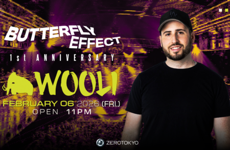 ベースミュージックシーンで圧倒的人気を誇るWooliがZEROTOKYOに出演！メインストリーム型ベースミュージックパーティー『Butterfly Effect』1周年の記念すべきヘッドライナーとして登場！