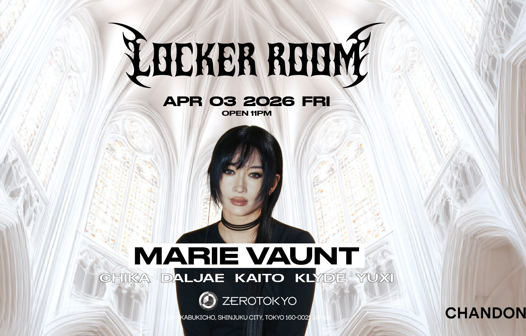 “アシッドテクノシーンの女教皇”の異名を持つMarie VauntがZEROTOKYOに初登場！HILOMATIKやArcaneからもリリースを重ね、日本とアメリカにルーツを持つMarie Vauntとは！