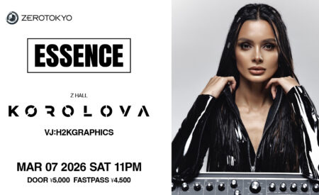 メロディック・テクノ界に彗星のごとく現れ、知名度、人気ともに急上昇中のKorolovaがZEROTOKYOに登場！「DJ Da Queen」名義から華麗な移行を決め、自身のレーベル/イベント「Captive Soul」も大人気のKorolovaとは！